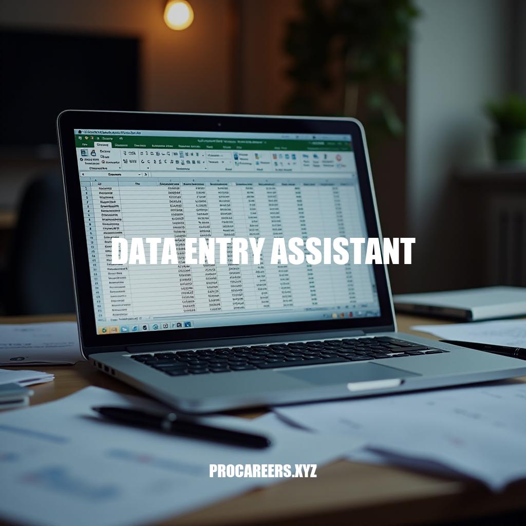 Data Entry Assistant: A Guide to Efficient Data Management